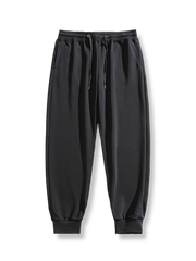 無地3色 裾絞りスウェットパンツ