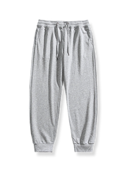 無地3色 裾絞りスウェットパンツ