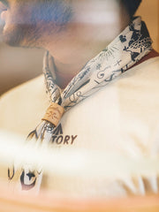 航海船柄 スカーフ