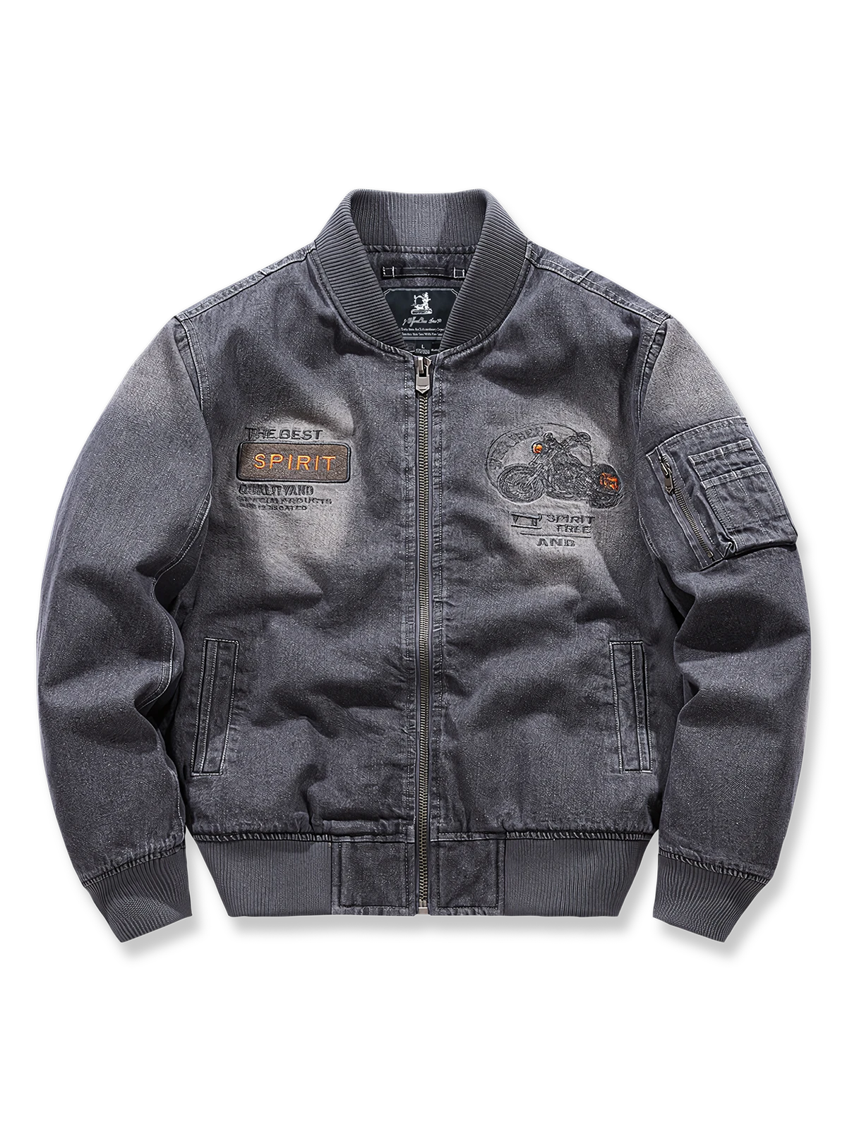 MA-1　デニム フライトジャケット