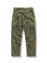 プリーツデザイン 全綿ワークパンツ