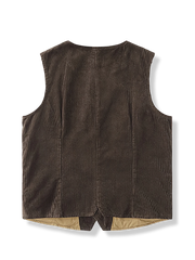 コーデュロイ 多ポケット ベスト