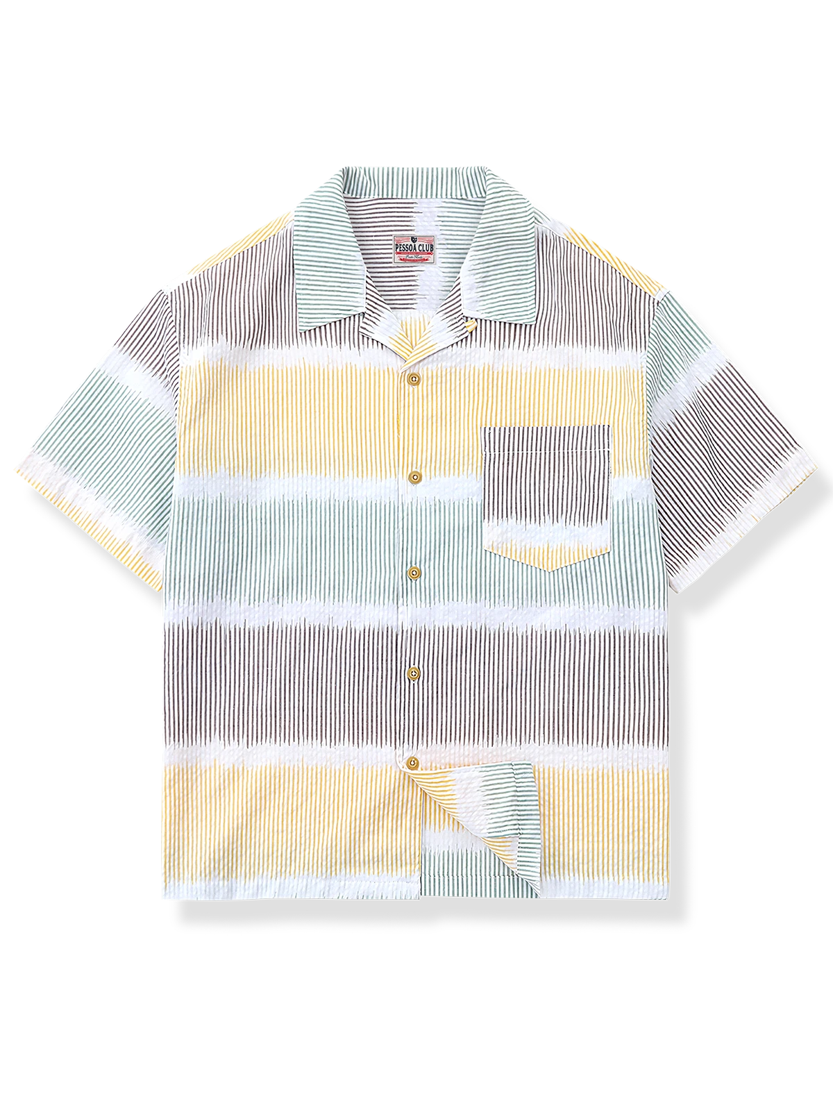 ストライプ柄 キューバシャツ