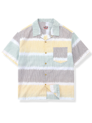 ストライプ柄 キューバシャツ