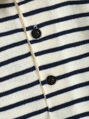 黒白ストライプ ポロシャツ