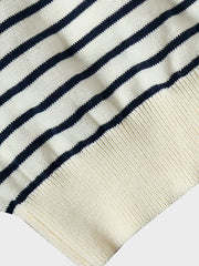 黒白ストライプ ポロシャツ