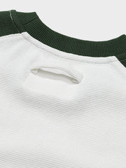 ワッフル生地 ドルマンスリーブ Tシャツ