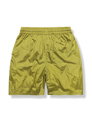 メタリックナイロン刺繍付きショートパンツ