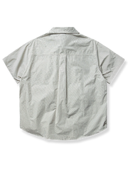 フラップポケット チェック柄半袖シャツ