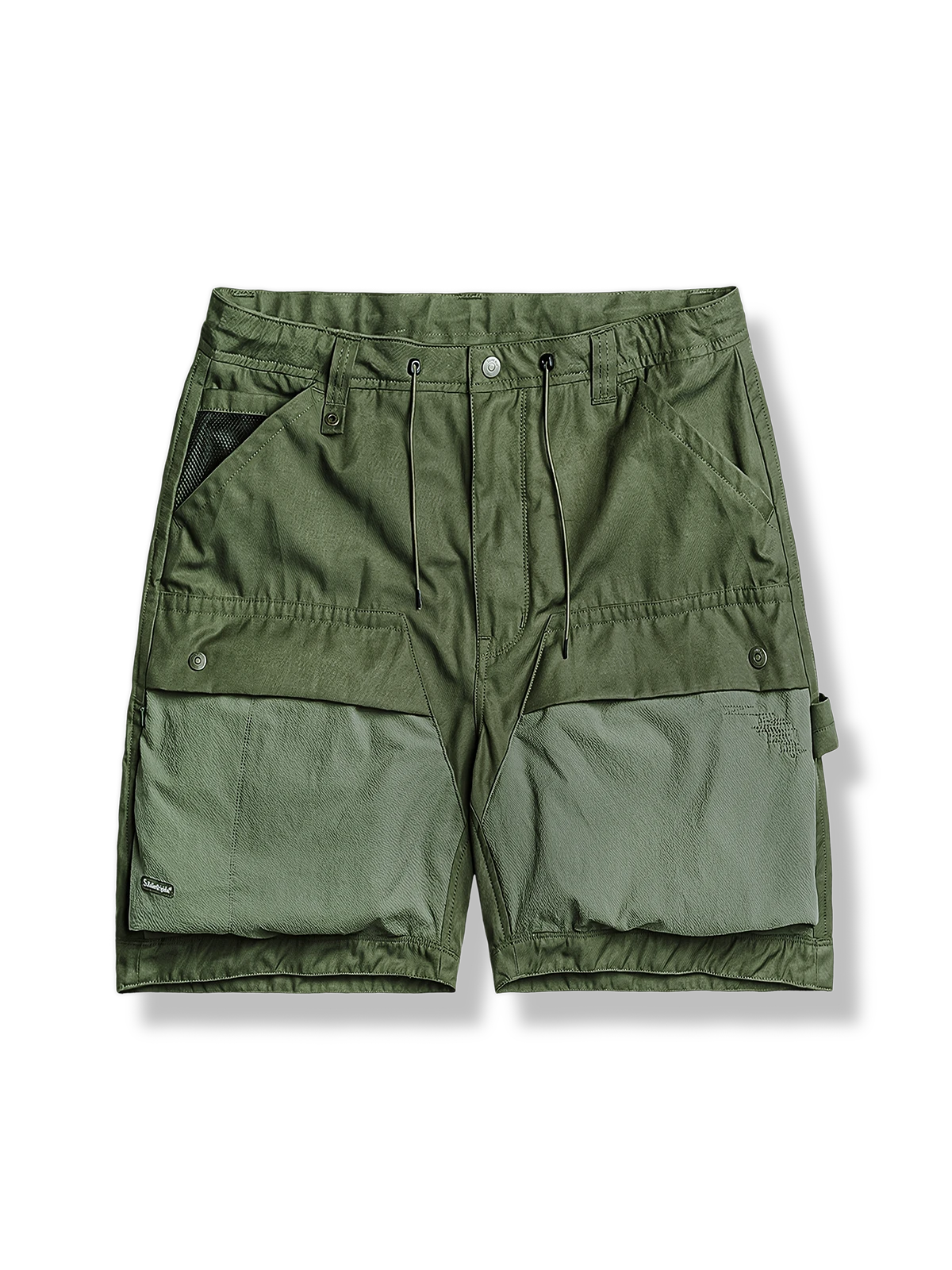 マルチポケット 異素材 切り替え ショートパンツ