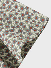 花柄 コットン  キューバシャツ