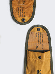 ナイロン オレンジ色  小物入れ ポーチ