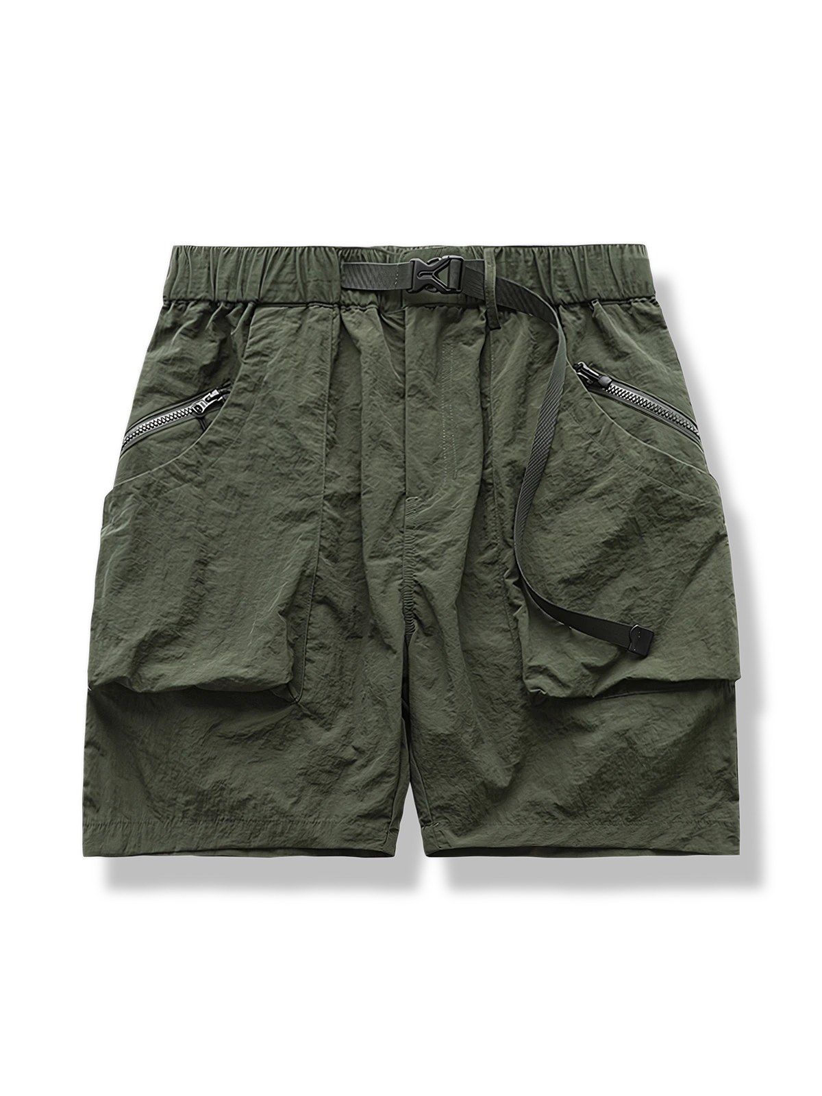 ジッパー付き 大型ポケット ショートパンツ