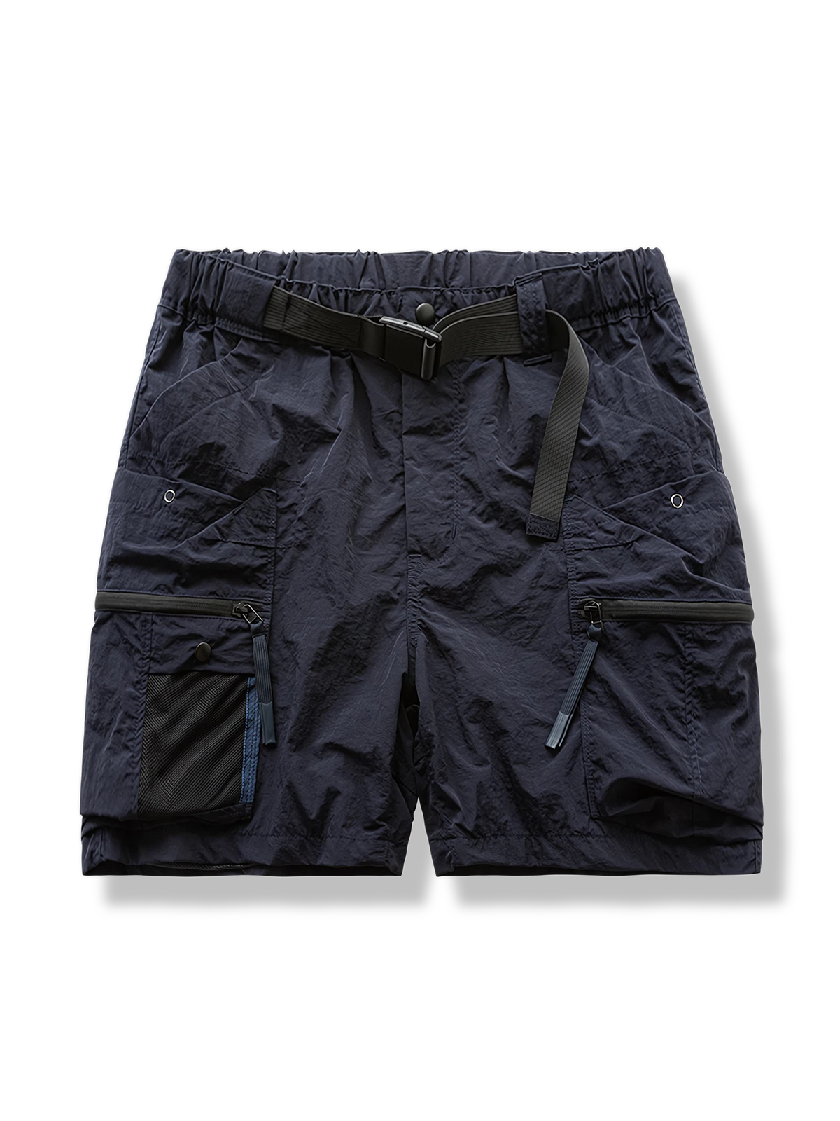 五色 機能風 ゴム入り ワークショートパンツ