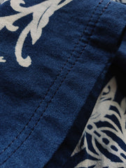 藍染め トンボ抜染 キューバカラーシャツ