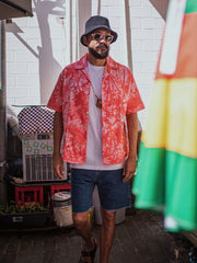 ピンクパームツリー　アロハシャツ