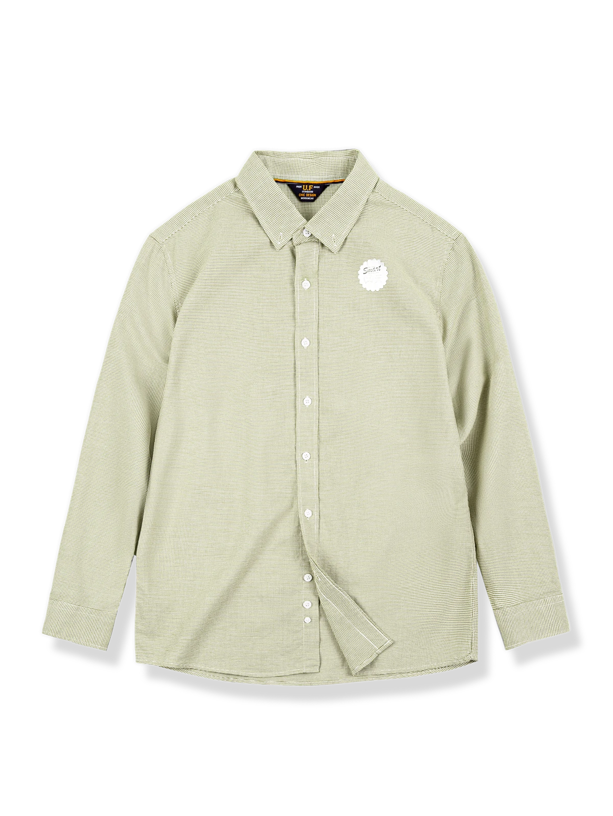 先染め チェック柄 ボタン ダウンシャツ