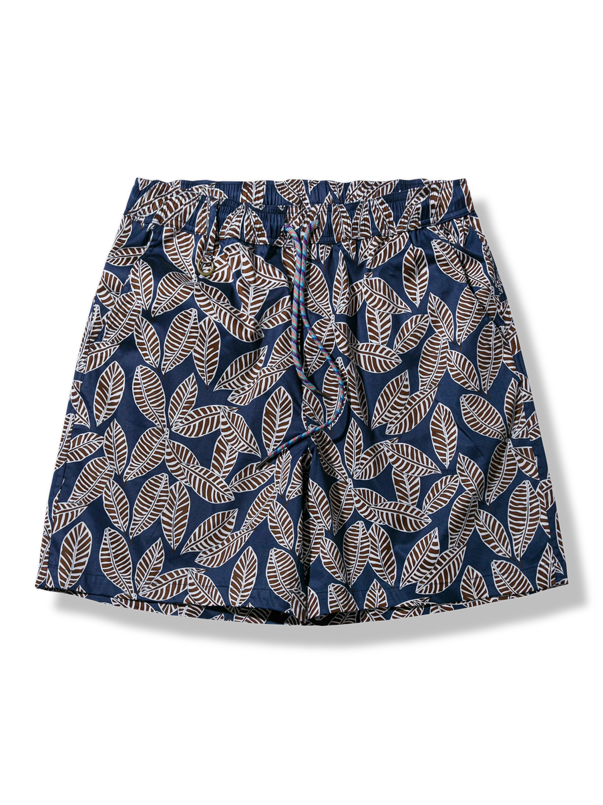 葉柄 ネイビー ショートパンツ＆バケットハット