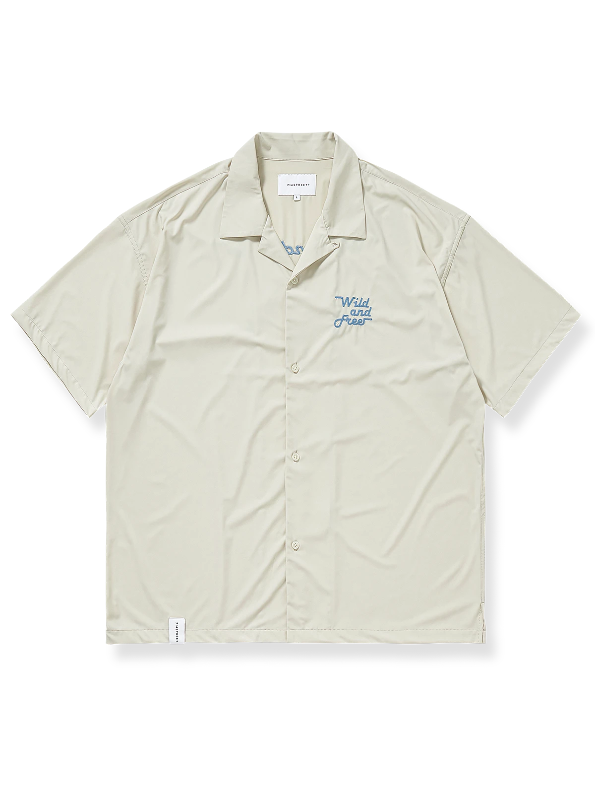 小さな車 刺繍入り 半袖シャツ