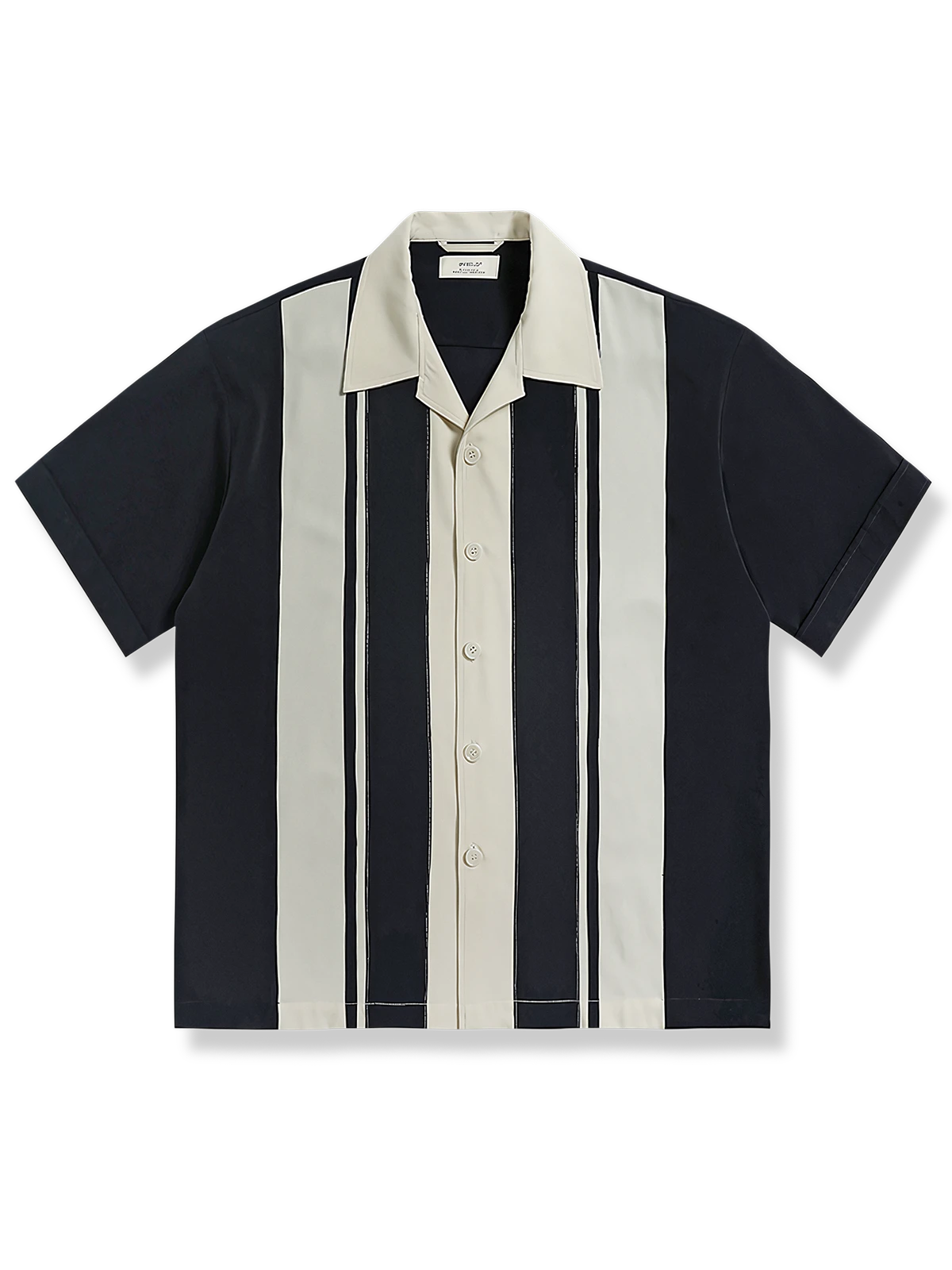 キューバカラー ストライップ アロハシャツ