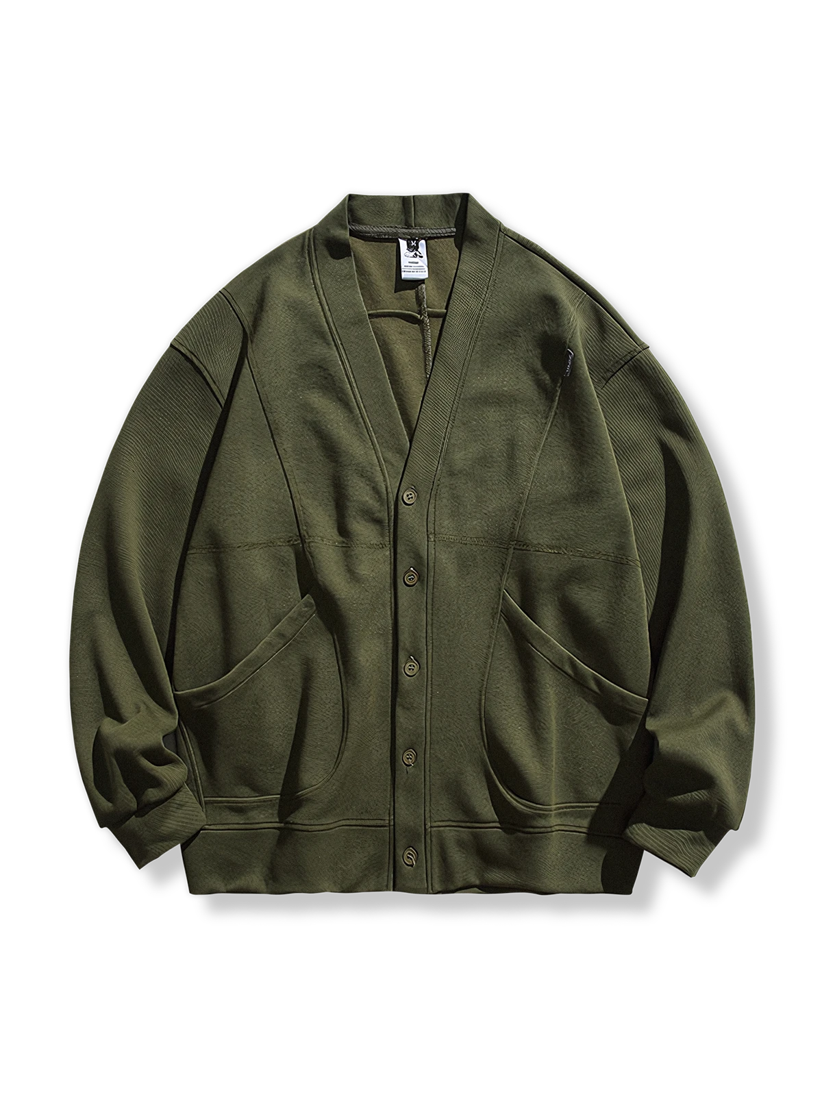 ポケット ノーカラー ジャケット