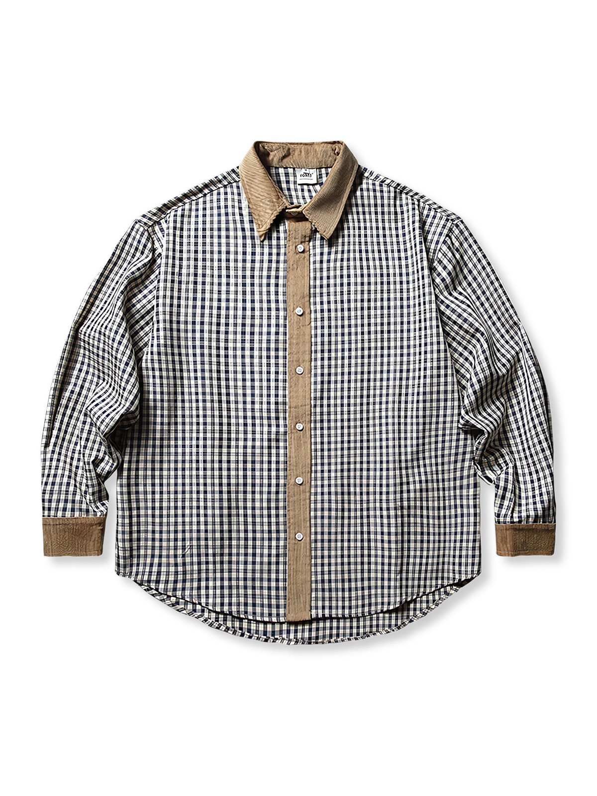 カラーコントラスト チェック シャツ