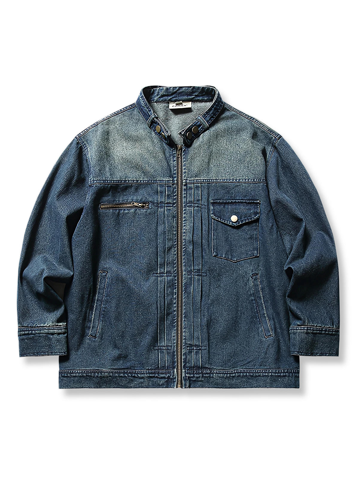 ウォッシュ加工 レトロ デニム ジャケット