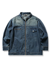 ウォッシュ加工 レトロ デニム ジャケット