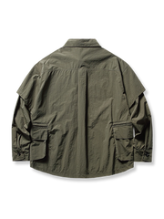 ポケット多め ワーク 長袖シャツ