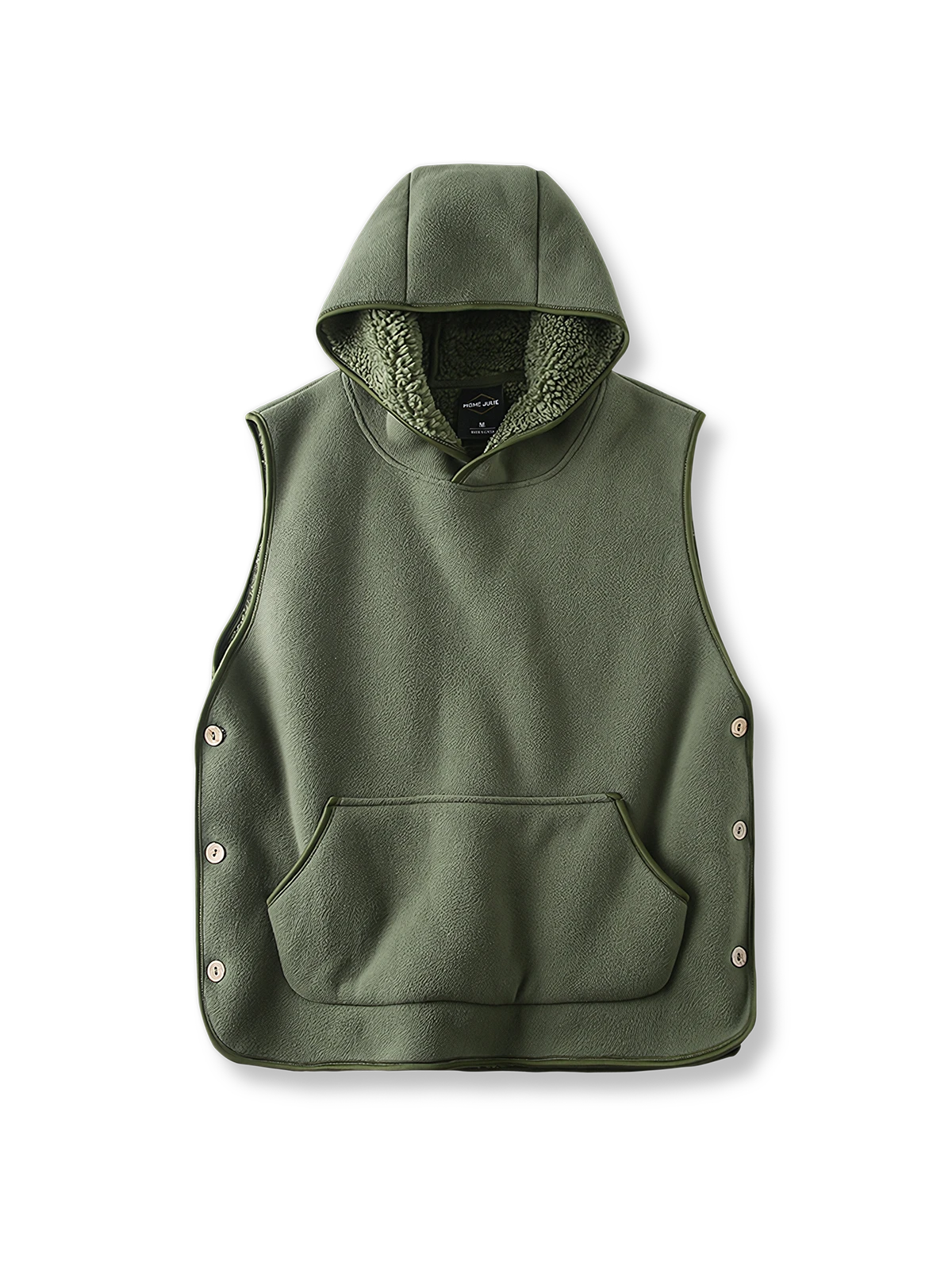 サーマルフリース　フード付き ベスト