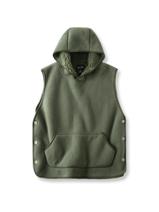 サーマルフリース　フード付き ベスト