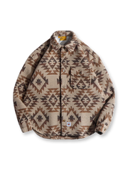 ナバホ  ウール混 ツイード オーバーシャツ