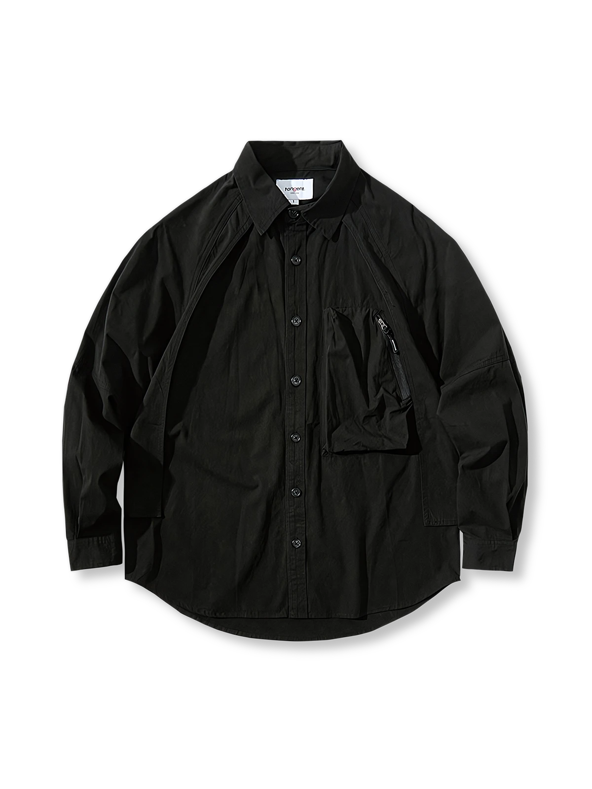 レトロ ジッパー付き ポケットシャツ