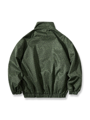 レオパード柄 スタンドカラー ジャケット