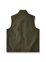 6色 刺繍入り スタンドカラー ベスト