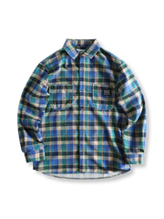 アメカジ チェック柄 コットン 長袖シャツ