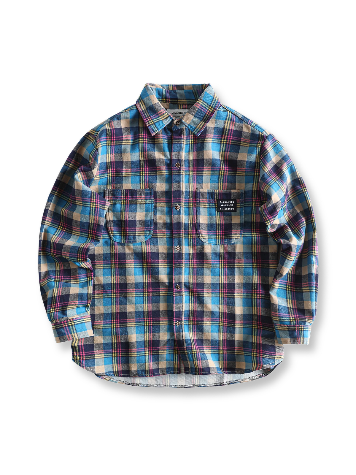 アメカジ チェック柄 コットン 長袖シャツ