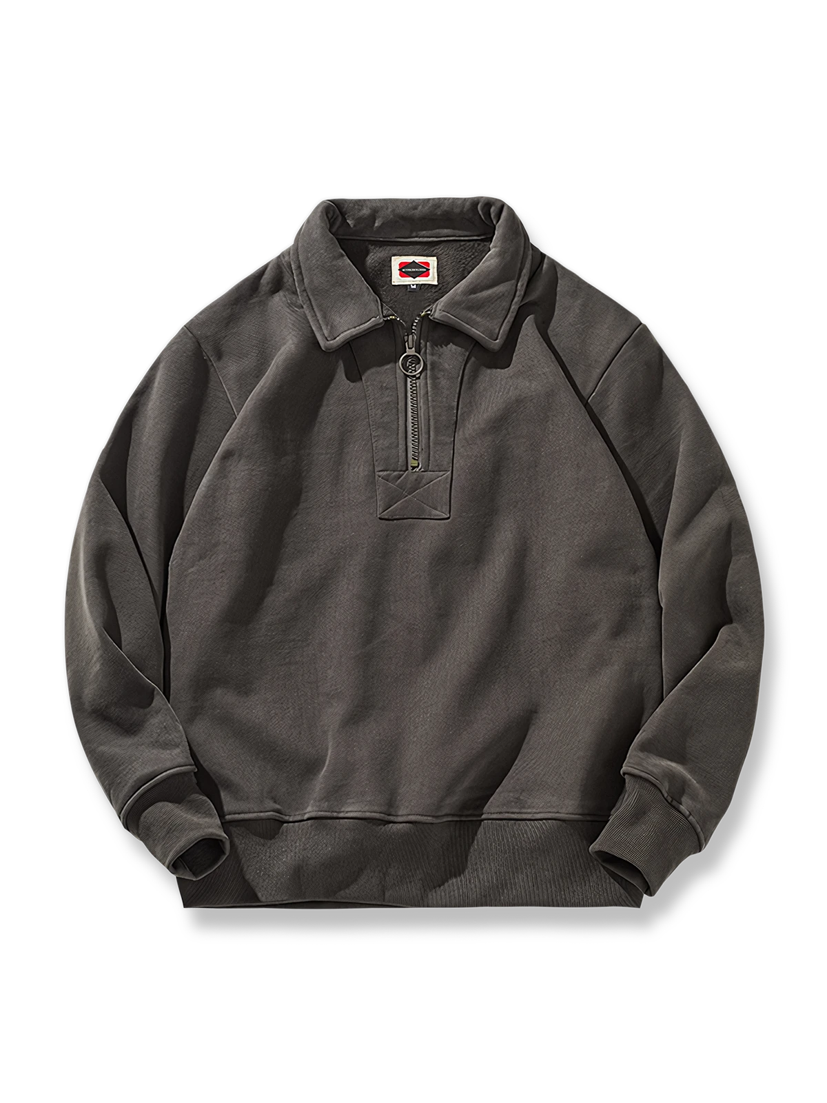 半開襟 ニット スウェット