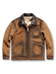 マルチポケット イエロー  レザージャケット