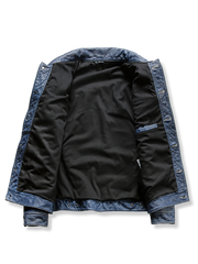 石磨き加工 牛革 レザージャケット