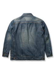 コントラストカラー ポケット デニムジャケット