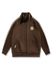 3色 スタンドカラー フルジップ パーカー