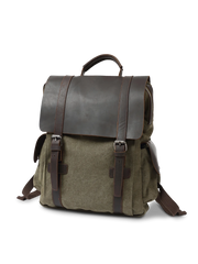 5色 キャンバスレザー混合 バックパック