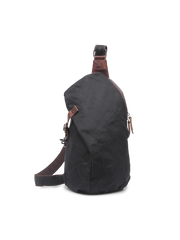 キャンバス＆レザーステッチ アウトドアショルダーバッグ