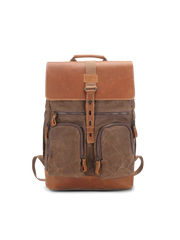 馬革 ワックスドキャンバス リュック