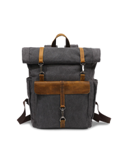 キャンバス＆レザーストラップ バック