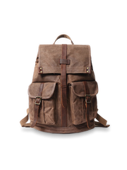 オイルワックスキャンバスレトロバックパック