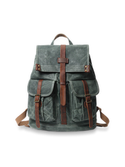 オイルワックスキャンバスレトロバックパック