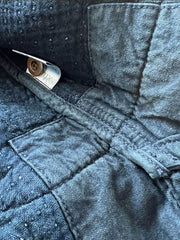 詳細画像: 植物藍染め刺し子生地のディテール