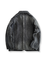 抜染刺し子ワークジャケット